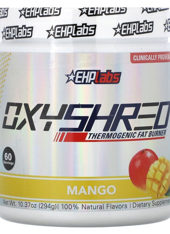 OxyShred Thermogenic Fat Burner Mango 10.37 oz (294 g)