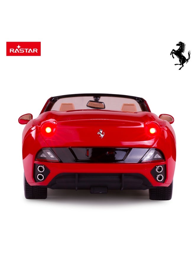 Rastar 1:12 Scale Ferrari California Remote Control Car, Officially Licensed Ferrari RC Toy Car for Kids - Image 1