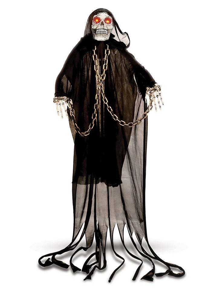 MAD TOYS Animated Hanging Chained Reaper Halloween Decoration - Image 1