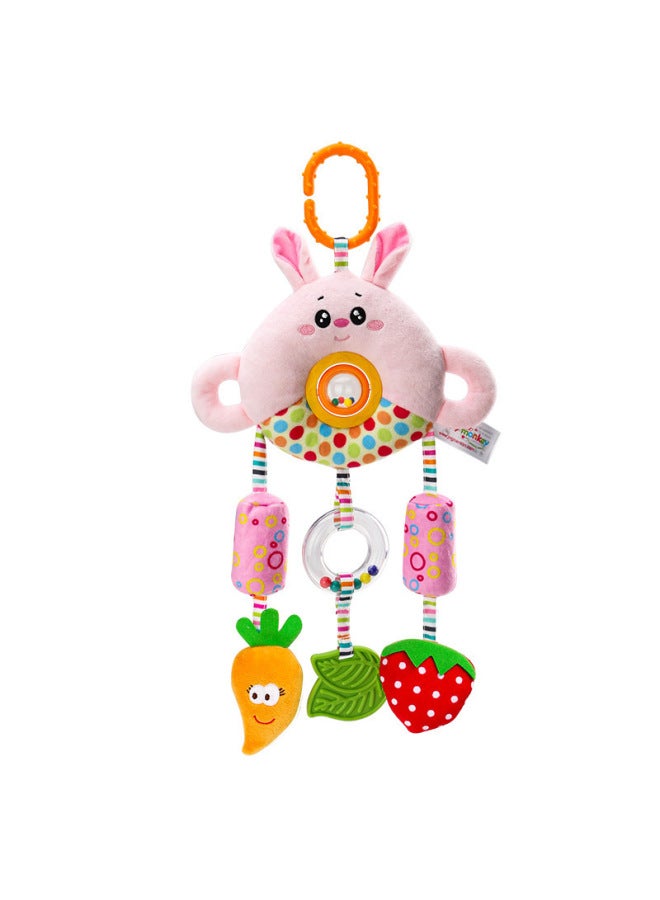 Baby Wind Bell 0-3 Years Old Bed Hanging Hand Rattle Bead Plush Doll Baby Toy-Color:Yellow Bear - Image 3