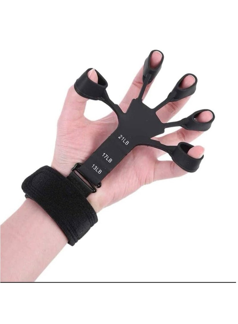 ALCOACH Finger Strengthener, Grip Strength Trainer, Hand Grip Strengthener, Hand Exercisers for Strength, Finger Exerciser & Hand Strengthener, Extension Exerciser Gripper Band for Wrist Training - Image 3