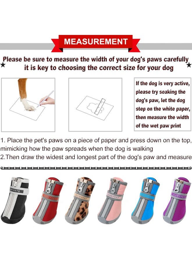 QUMY Dog Shoes for Small Dogs, Puppy Dog Boots & Paw Protectors for Winter Snow Day, Summer Hot Pavement, Waterproof in Rain Weather, Ourdoor Hiking, Indoor Hardfloor with Anti-Slip Sole Blue Size 2 - Image 2