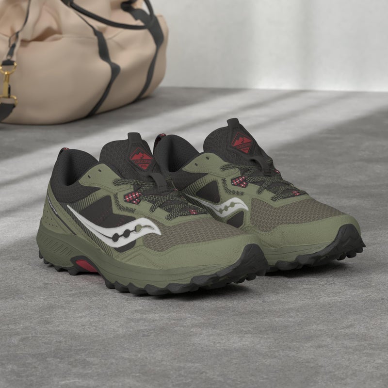 saucony حذاء ساكوني للرجال إكسرجن تر16، جلويد/أسود، 11.5 - Image 2