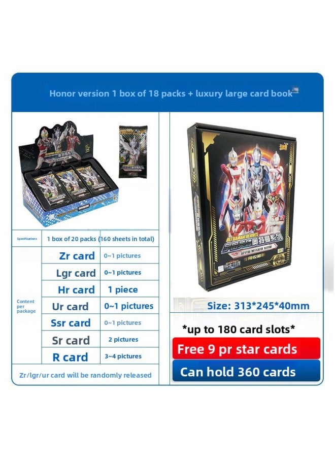 Genuine Ultraman Card Tour 11th Play Glory Edition Classic Edition ZR Full Star Gold Card Full Card Collection Book