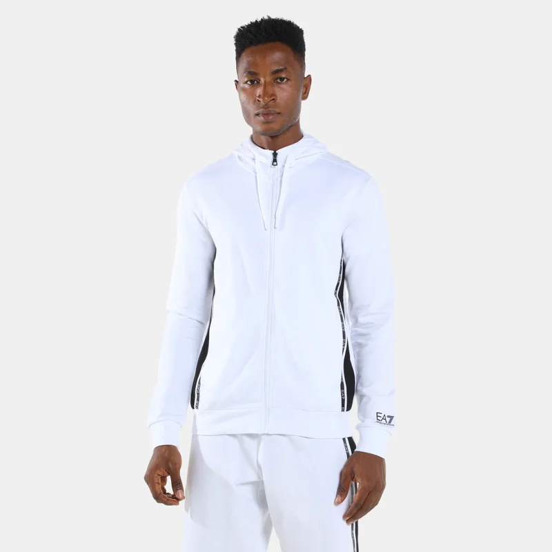 EA7 Emporio Armani Men's Train Logo Series Extended Logo Hoodie