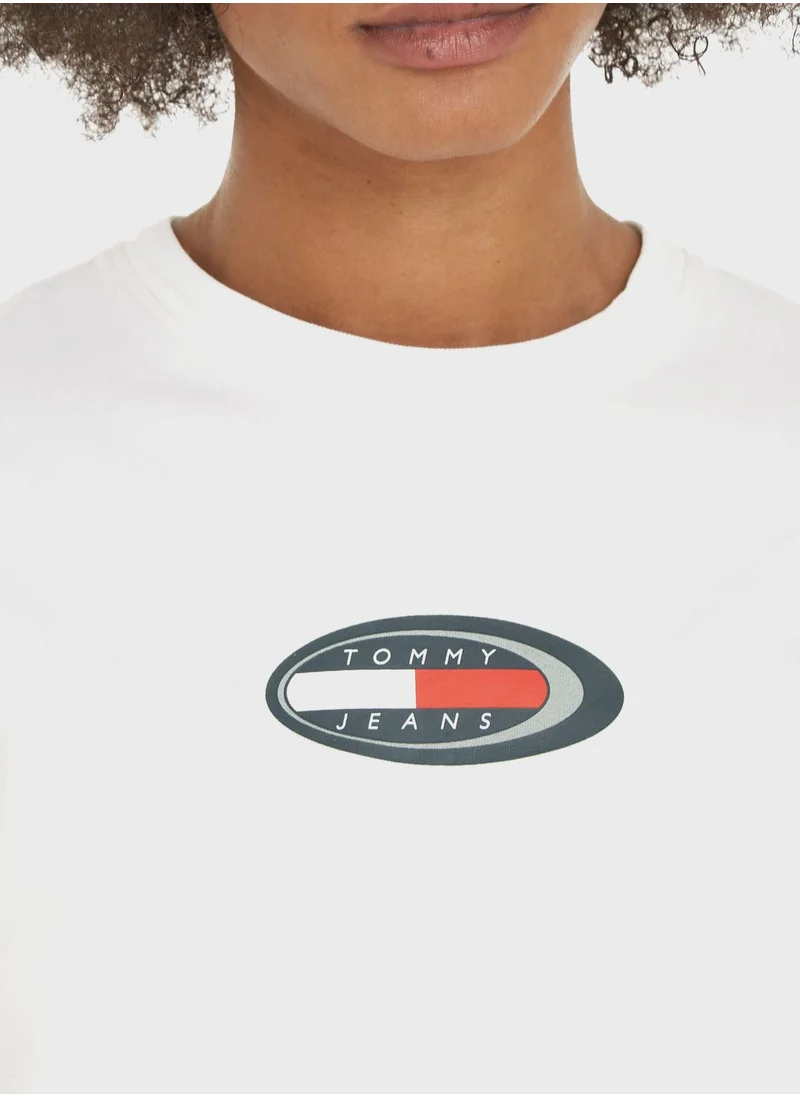 TOMMY JEANS Crew Neck Logo T-Shirt
