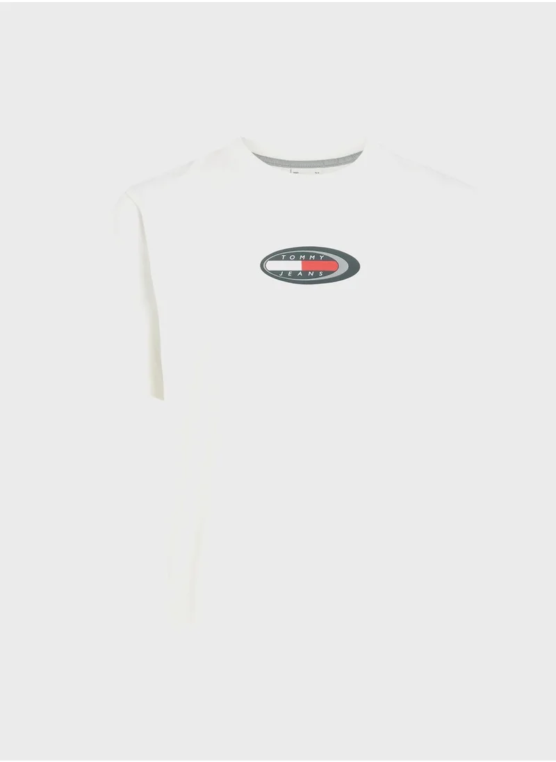 TOMMY JEANS Crew Neck Logo T-Shirt