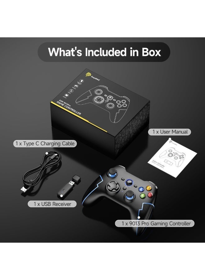 EasySMX Classic Gamepad EasySMX 9013Pro Wireless Gaming Controller for Android/iOS/Laptop/Switch/Steam Deck/PS3/PC/ TV BOX/Tesla with Hall Effect Linear Triggers Dual Vibration Turbo Function 600mAh Lithium Battery - Image 4