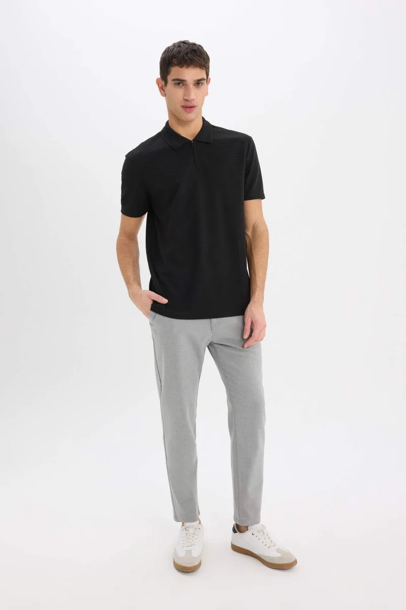 ديفاكتو Regular Fit Polo Collar Polo T-Shirt