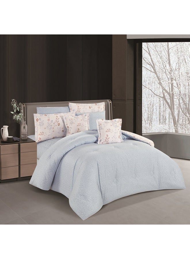 ليفور طقم لحاف من هورس  كلاسيك قطن فاخر 100٪ بنقشة الزهور 8قطع - Image 3