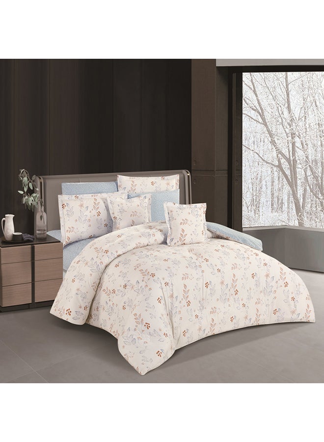 ليفور طقم لحاف من هورس  كلاسيك قطن فاخر 100٪ بنقشة الزهور 8قطع - Image 2