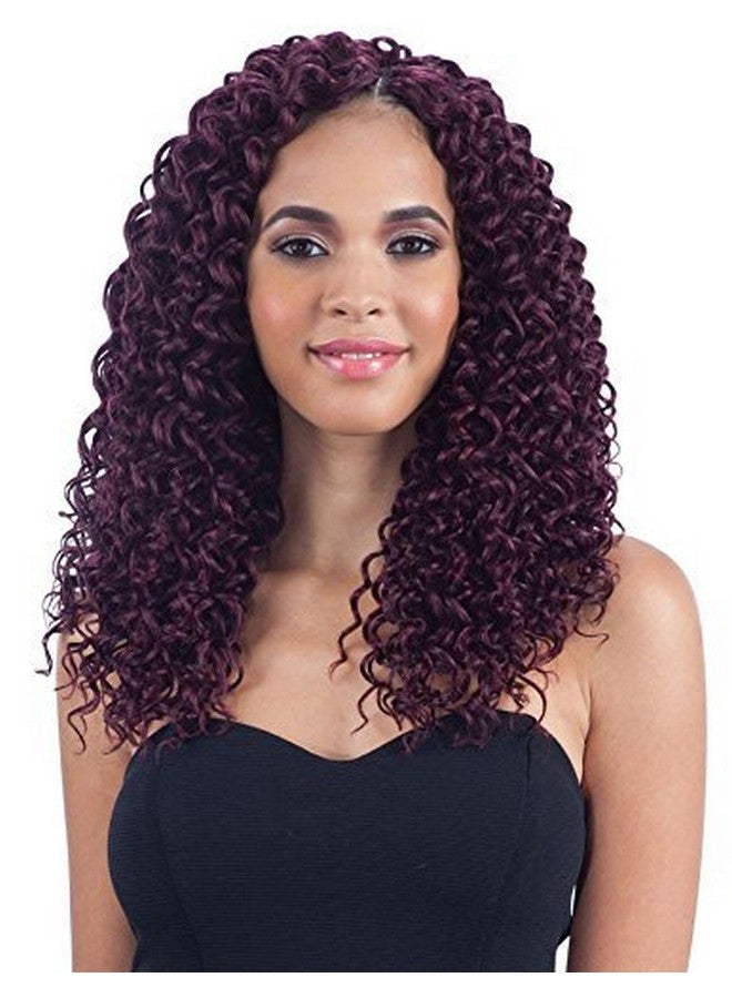 FreeTress Braids BEACH CURL 12" (1B Off Black) - Freetress Synthetic Crochet Braid