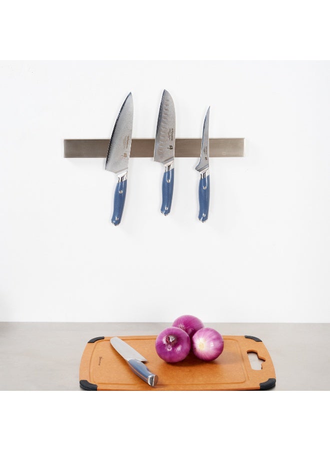 Restaurantware حامل سكاكين مغناطيسي مت لكس 17.7 بوصة للجدار، شريط مغناطيسي قوي لسكاكين - منظم موفر للمساحة، لتعليق أدوات المطبخ أو الأدوات بأمان، حامل سكاكين من الفولاذ المقاوم للصدأ - Image 3