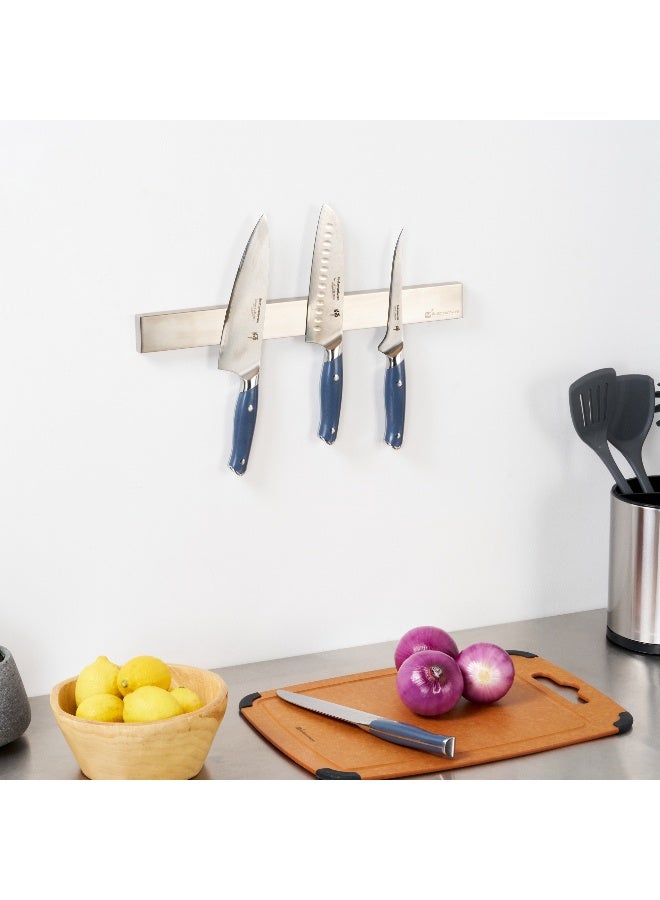 Restaurantware حامل سكاكين مغناطيسي مت لكس 17.7 بوصة للجدار، شريط مغناطيسي قوي لسكاكين - منظم موفر للمساحة، لتعليق أدوات المطبخ أو الأدوات بأمان، حامل سكاكين من الفولاذ المقاوم للصدأ - Image 4