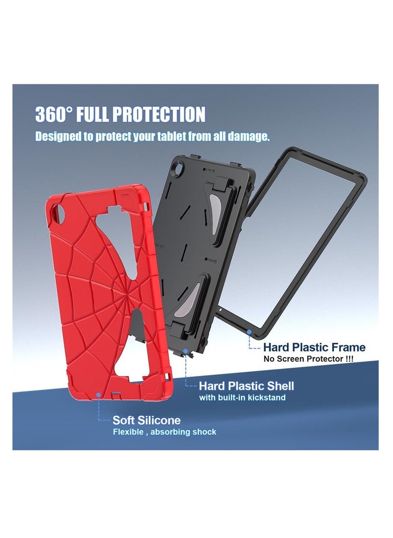 Aookay - Case for Samsung Galaxy Tab A9 Plus Tablet Case, Samsung Galaxy Tab A9 Plus Case with Adjustable Portable Shoulder Strap for Kids, Stand Thickned Cornor Shockproof Samsung Tab A9 Plus Case Cover (Red Blue) - Image 1