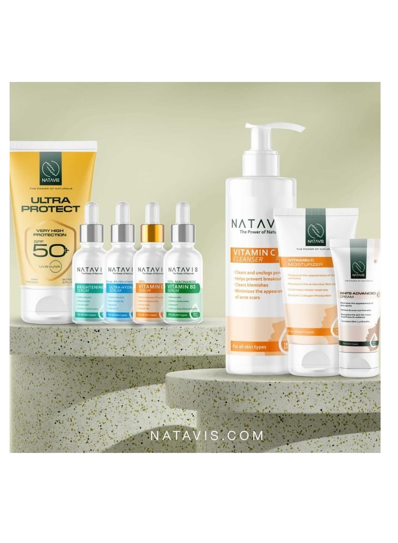 Retinol serum +  Vitamin C Moisturizer | Night Essentials Skincare routine kit