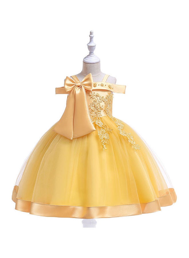 NIBEMINENT Princess Dress Outfit Beauty For Party Birthday Gift Carnival Kids Cosplay Costume Set 110cm  - Image 1