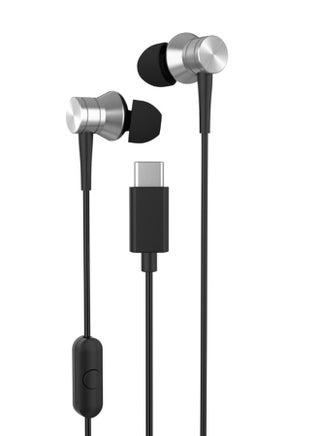 سماعات أذن USB-C داخل الأذن مع التحكم في مستوى الصوت، سماعات أذن USB Type-C مع ميكروفون مضاد للضوضاء، مشغل 10 مم، أسود فضي - TS21 - pzsku/Z2CC30902B9A187B6E9E3Z/45/_/1727194309/e9efd21c-d3b4-4503-8664-2355b8fe4e32
