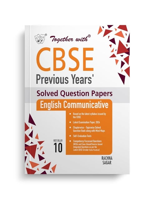 Together with CBSE Class 10 English Communicative Previous 10 Year's Solved Question Papers 2014 - 2024 for 2025 Exam (Chapterwise & Topicwise)