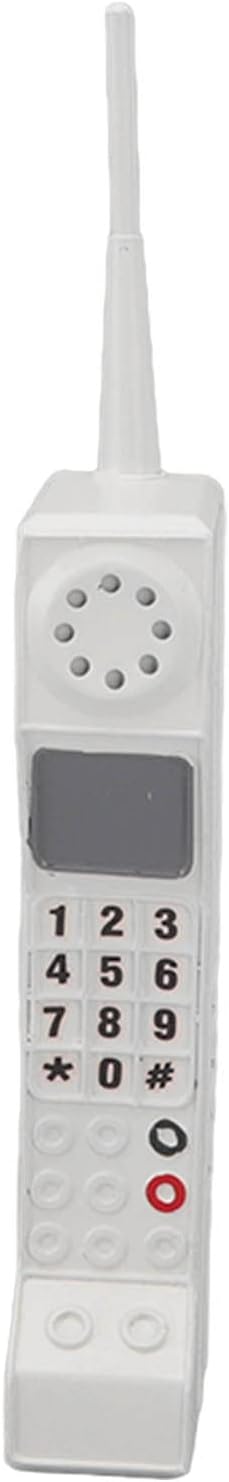 Pilipane Pilipane Retro Brick Cell Phone Ornament 80s 90s Vintage Brick Mobile Phone Model Halloween Party Decorations Old Fashioned Cell Phone Model Photography Props Home Living Room White - Image 4