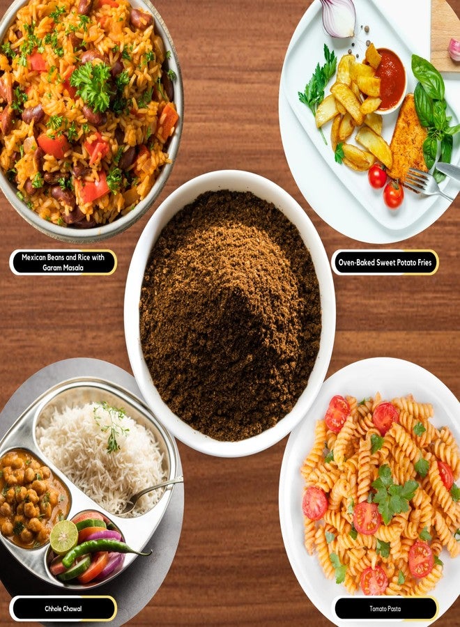 ORGANIC ZING بهارات غارام ماسالا العضوية من زينغ - مزيج هندي متعدد الاستخدامات من التوابل والأعشاب | مزيج توابل | نباتي | خالٍ من المواد الحافظة | منتج هندي (100 غرام) عبوة من قطعتين - Image 3