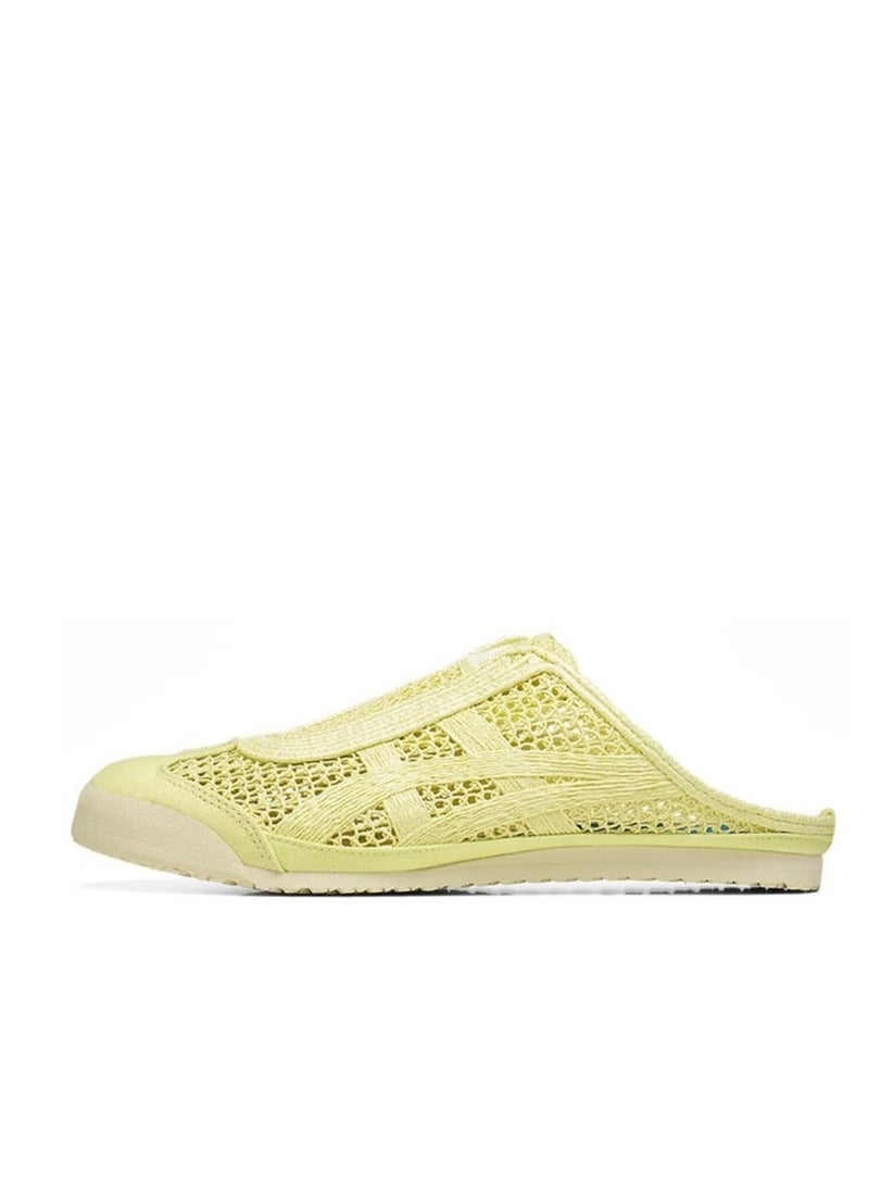 Onitsuka Tiger Sabot Slip-On Athletic Sandals - Brown/Green for Men/Women/Students - Image 1