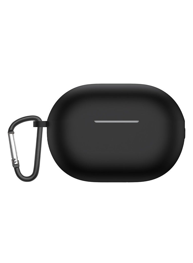 Silicone Earphone Shell For Huawei Freebuds Pro3 Freebuds Pro4 Wireless Bluetooth Earphone Protective Shell Universal Earphone Cover (Black)