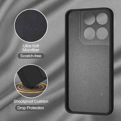 SBMS Silicone Back Cover Case for Motorola Edge 60 Fusion 5G / Moto Edge 60 5G | Soft Micro-Fibre Lining Inside | Camera Protection Bump | Shockproof Back Cover Case for Moto Edge 60 Fusion (Black) - Image 3