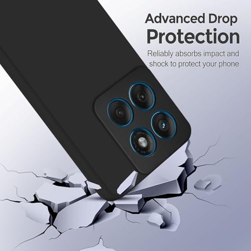 SBMS Silicone Back Cover Case for Motorola Edge 60 Fusion 5G / Moto Edge 60 5G | Soft Micro-Fibre Lining Inside | Camera Protection Bump | Shockproof Back Cover Case for Moto Edge 60 Fusion (Black) - Image 4