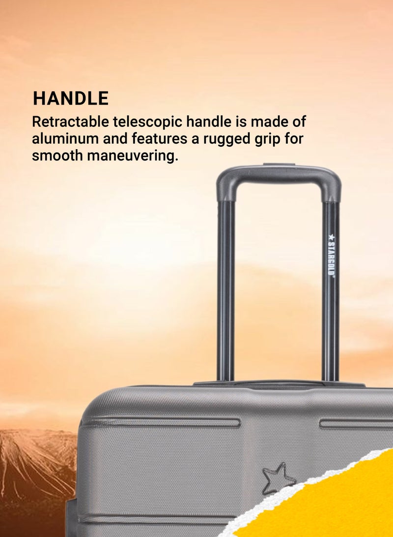 ستارجولد 4 عبوات من عربة أمتعة مقفلة ذات رقم دوار للجانب الصلب - Image 3