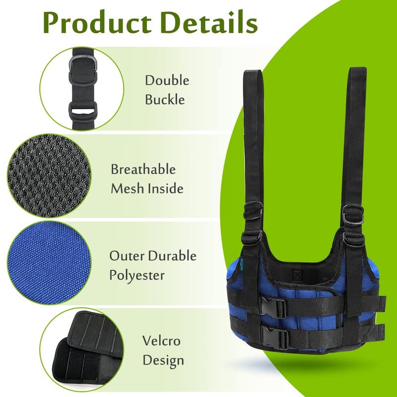 Mybow Back Stretcher Harness for Spinal Decompression, Lumbar Traction Belt & Inversion Table Alternative, Back Realignment Device for Herniated Disc Pain Relief – Large (42–50” Chest) - Image 2