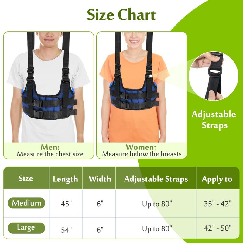 Mybow Back Stretcher Harness for Spinal Decompression, Lumbar Traction Belt & Inversion Table Alternative, Back Realignment Device for Herniated Disc Pain Relief – Large (42–50” Chest) - Image 5