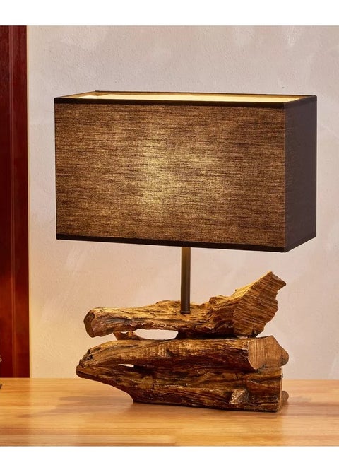 Novalie Resin Table Lamp with Shade - 41 cm
