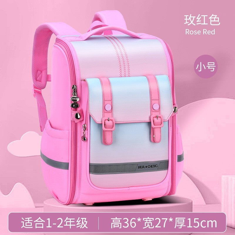Durable Waterproof Backpack for School Children Pink small size 
