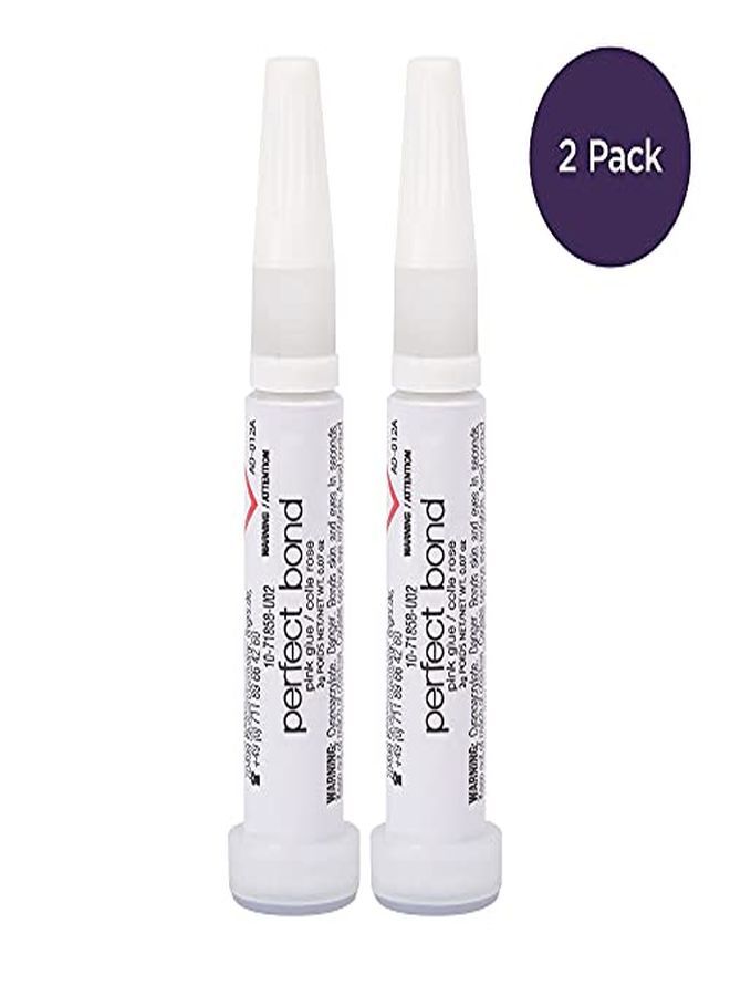 Nailene Perfect Bond Glue 007 Oz Tubes 2 Pack Durable Easy To Apply False Nail Glue Repairs Natural Nails Quickdrying Nail Adhesive Lasts Up To 7 Days Nail Care Essential Clear - Image 4
