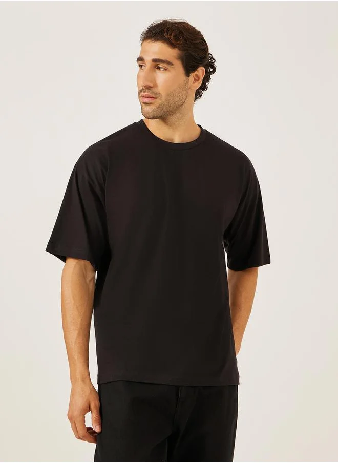 ستايلي Back Graphic Print Jersey Oversized T-Shirt