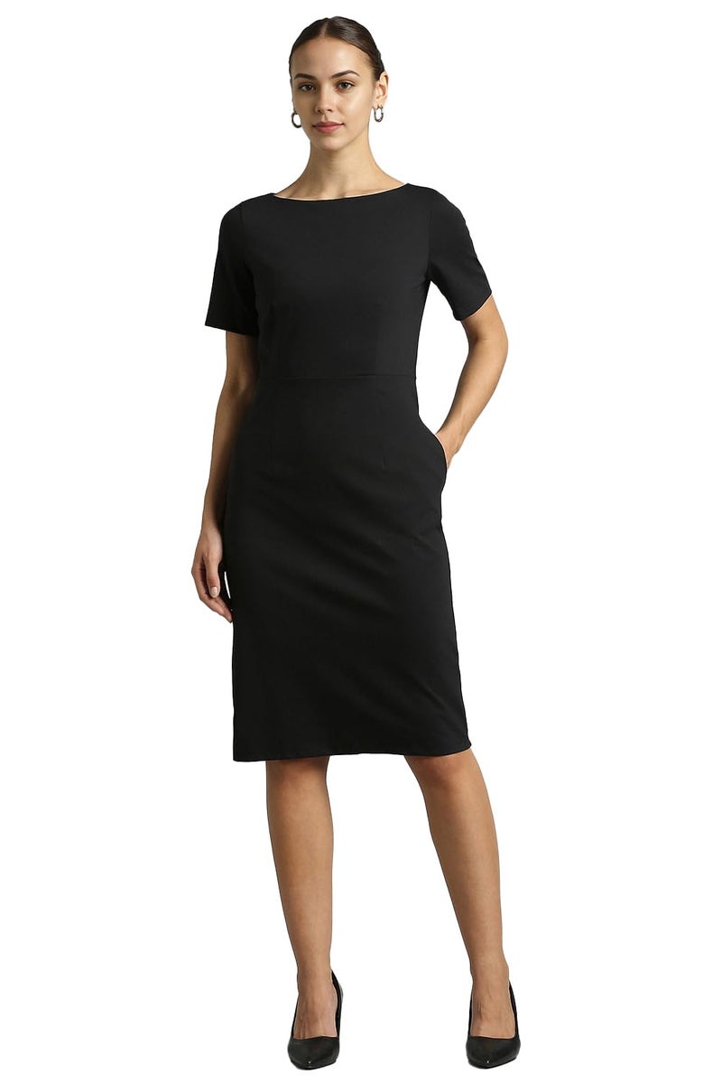 Van Heusen_Womens__Dress_(VWDRCRGFY60768_Black_L) - Image 1