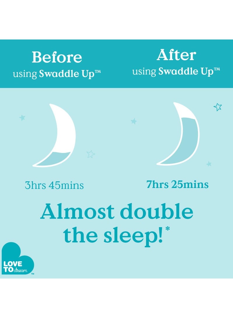 LOVE TO dream Stretch Cotton Baby Swaddle Sack, Arms Up Design for Self-Soothing, Soft Breathable Cotton Newborn Swaddle Blanket, Baby Sleepwear Wrap for Comfortable Sleep - Image 2