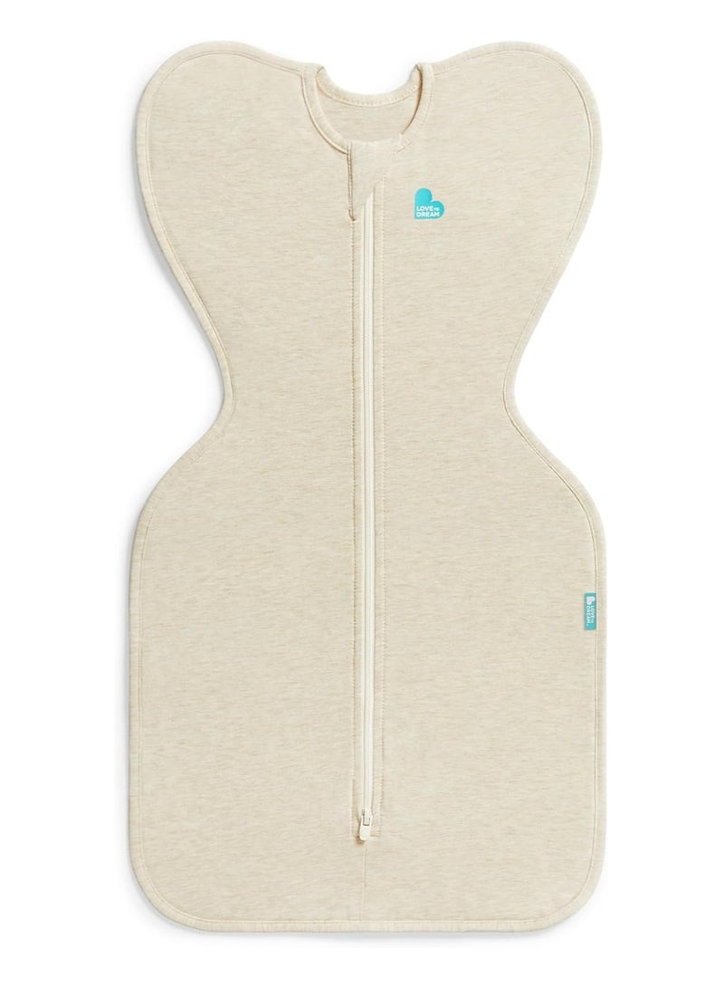 LOVE TO dream Stretch Cotton Baby Swaddle Sack, Arms Up Design for Self-Soothing, Soft Breathable Cotton Newborn Swaddle Blanket, Baby Sleepwear Wrap for Comfortable Sleep - Image 1