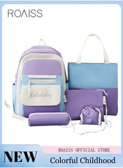 Purple&Blue-5 Piece set