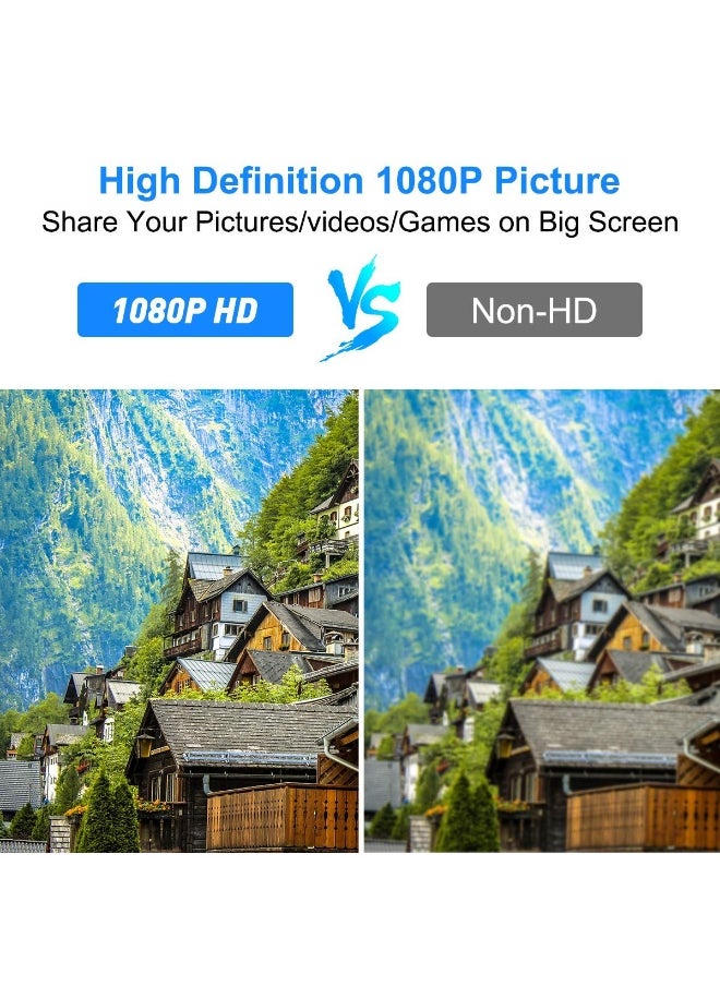 ماركة غير محددة كابل محول Lightning إلى HDMI معتمد من Apple MFi – محول رقمي عالي الجودة 1080 بكسل لهواتف iPhone وأجهزة iPad للاتصال بشاشات HDTV  - Image 2