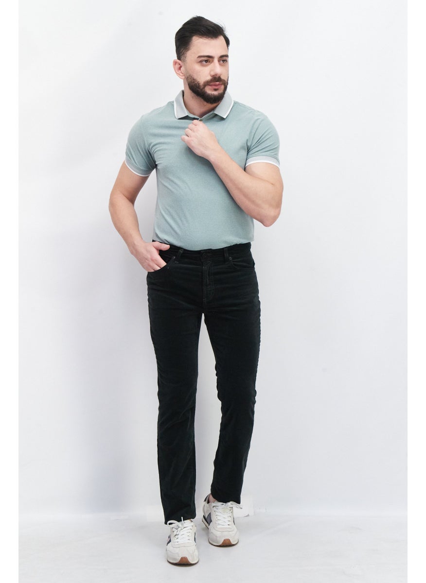 Men Slim Fit Plain Velvet Non Stretchable Jeans, Dark Green - pzsku/Z2CC3C75C9810E47E9FAAZ/45/_/1739801855/a4f1f05e-9c4e-49eb-bb7a-d1701fff2e3e