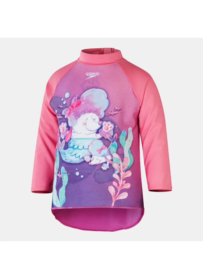 speedo Kids' Digital Long Sleeve Swimming Rashguard