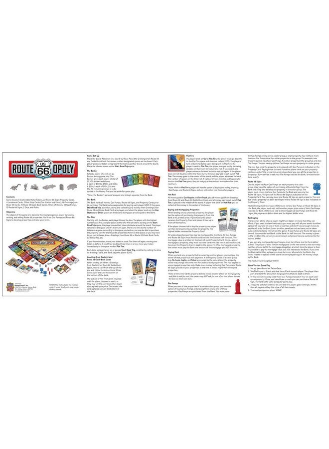 MasterPieces MasterPieces Opoly Board Games - Route 66 Opoly - Officially Licensed Board Games for Adults, Kids, & Family - Image 4