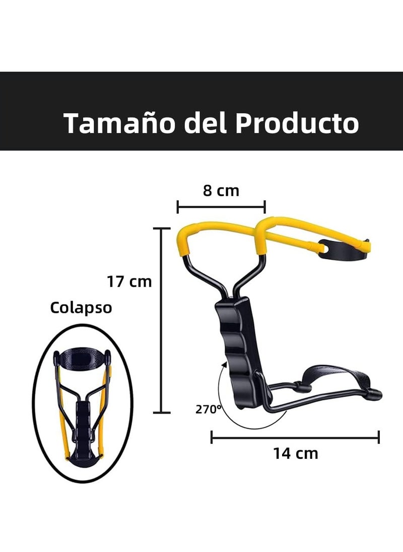 Gonice Slingshot, Hunting Slingshot for Adults, Professional Slingshot, Sturdy and Stable Metal Structure and Resistant Elastic Rubber Bands, Suitable for Outdoor Sports and Hunting  - Image 5