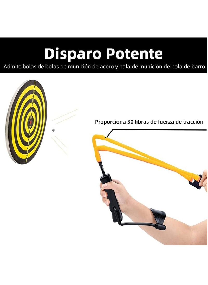 Gonice Slingshot, Hunting Slingshot for Adults, Professional Slingshot, Sturdy and Stable Metal Structure and Resistant Elastic Rubber Bands, Suitable for Outdoor Sports and Hunting  - Image 2