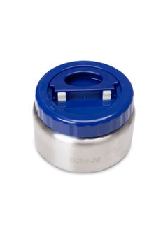 Eazy Kids Jumbo Bento Lunch Box With Thermos And Dip Jar - Blue  - Image 4