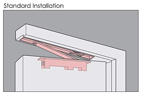 NHN1638U-M Concealed Door Closer, Non-Handed, Heavy-Duty, Up to 132lbs. Doors, Dual Speed Control, Invisible Door Closer - Image 3