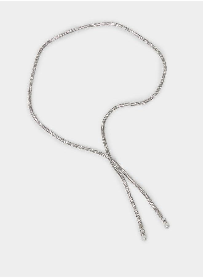 Styli Textured Slim Tie-Up Belt  - Image 5