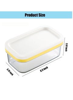 KASTWAVE Butter Box, with Transparent Lid Refrigerated Butter Slicer Cutter Stainless Steel, Butter Cutter Slicer and Dish, Replaceable Kitchen Cooking Baking Tool, for Kitchen (White)  - Image 4